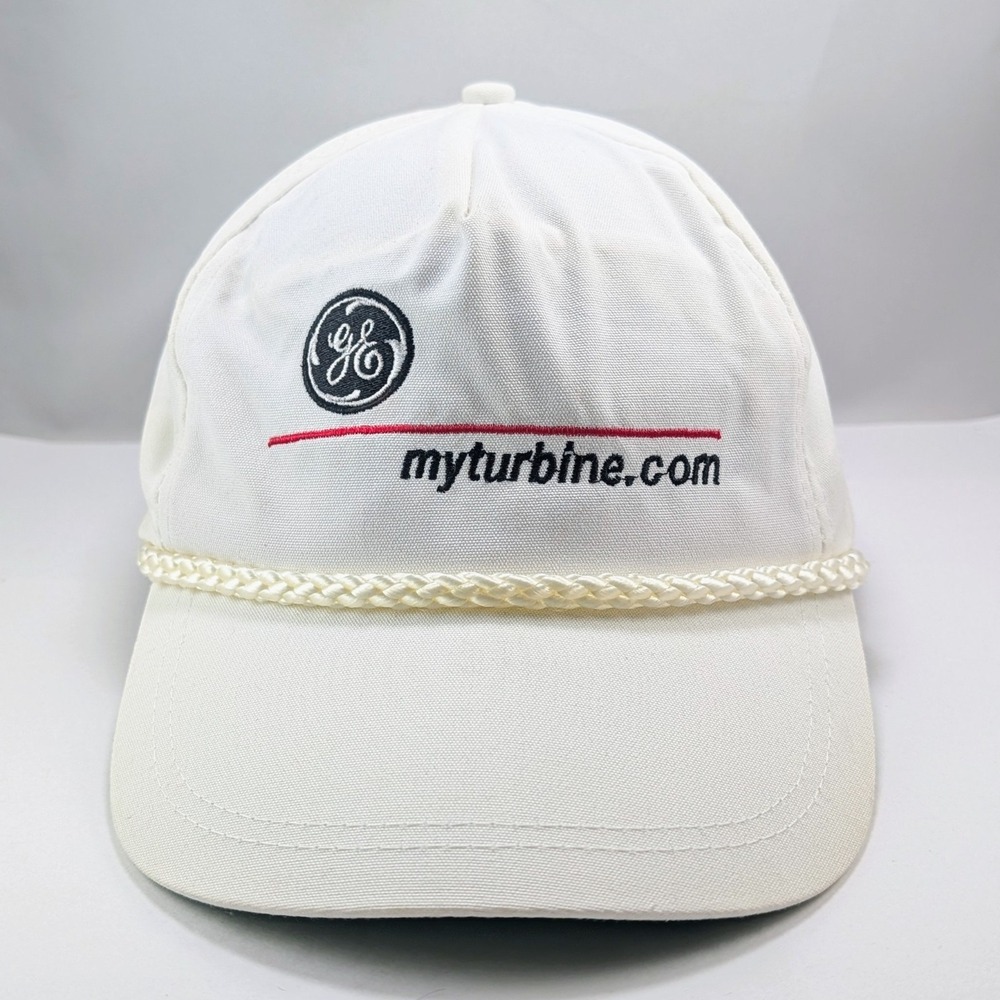 General Electric GE Aircraft Engines Jet Turbine Strapback Hat Cap DS NOS